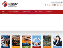 Tablet Screenshot of corferias.com
